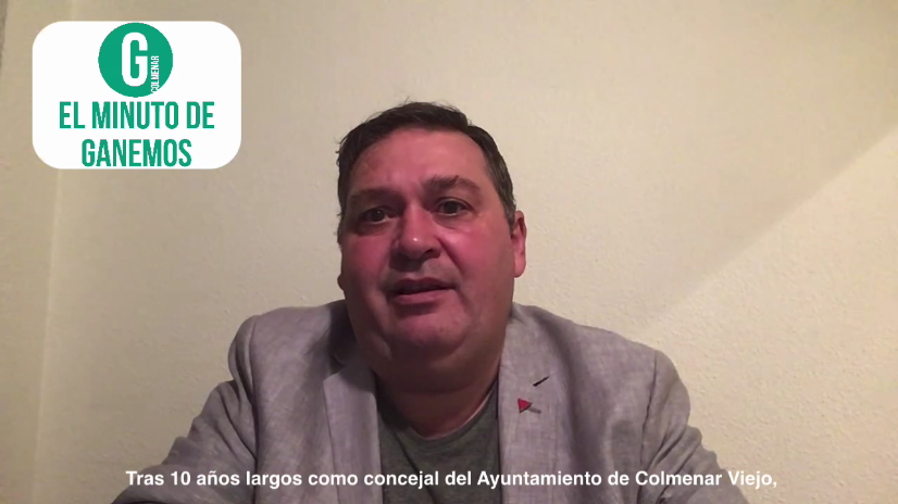 Despedida de Mariano Martín como concejal del Ayuntamiento de Colmenar Viejo y como portavoz de Ganemos Colmenar