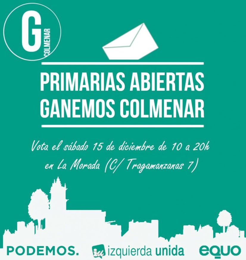 364 PERSONAS VOTAN EN LAS PRIMARIAS DE GANEMOS COLMENAR