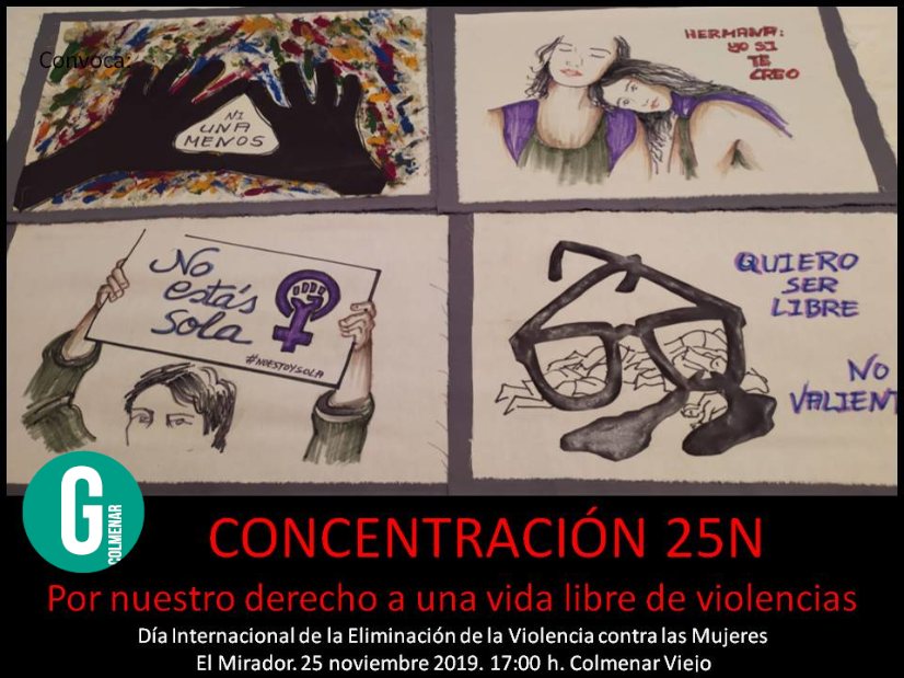 25N, concentración en El Mirador a las 17h: Por nuestro derecho a una vida libre de violencias