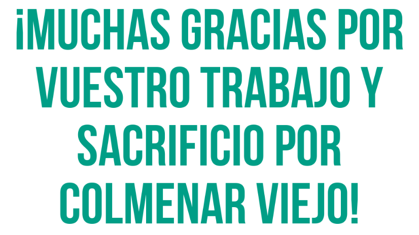 ¡Muchas gracias a quienes trabajan por nuestra seguridad!