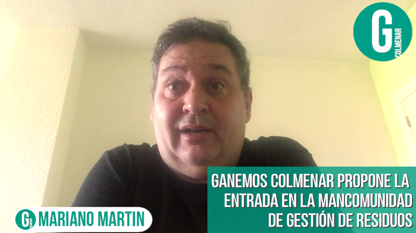 Ganemos propone que el Pleno Municipal solicite la entrada de Colmenar Viejo en la Mancomunidad de gestión de residuos.