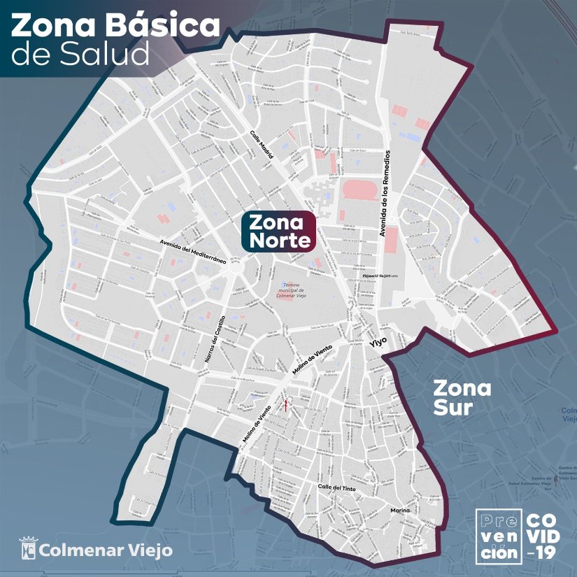 Restricciones de movilidad en la zona de salud norte de Colmenar (desde 12/10/2020)