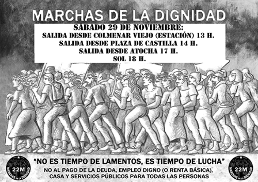 Ganemos Colmenar se suma a las Marchas de la Dignidad