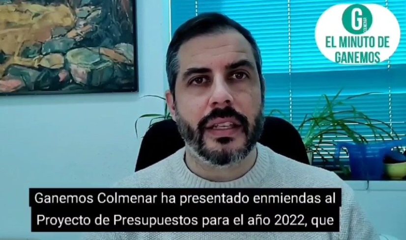 Ganemos Colmenar presenta enmiendas al Proyecto de Presupuestos de 2022 por valor de más de 2 millones de euros