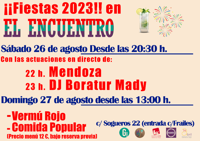 Celebra las Fiestas 2023 de Colmenar Viejo en El Encuentro