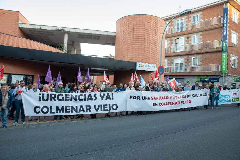 Seguimos sin atención médica en Urgencias y la Comunidad miente a Colmenar Viejo