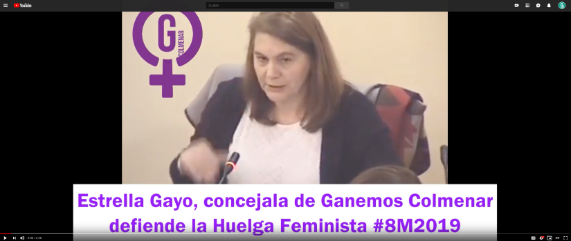 Estrella Gayo explica al alcalde de Colmenar Viejo, que significa ser feminista