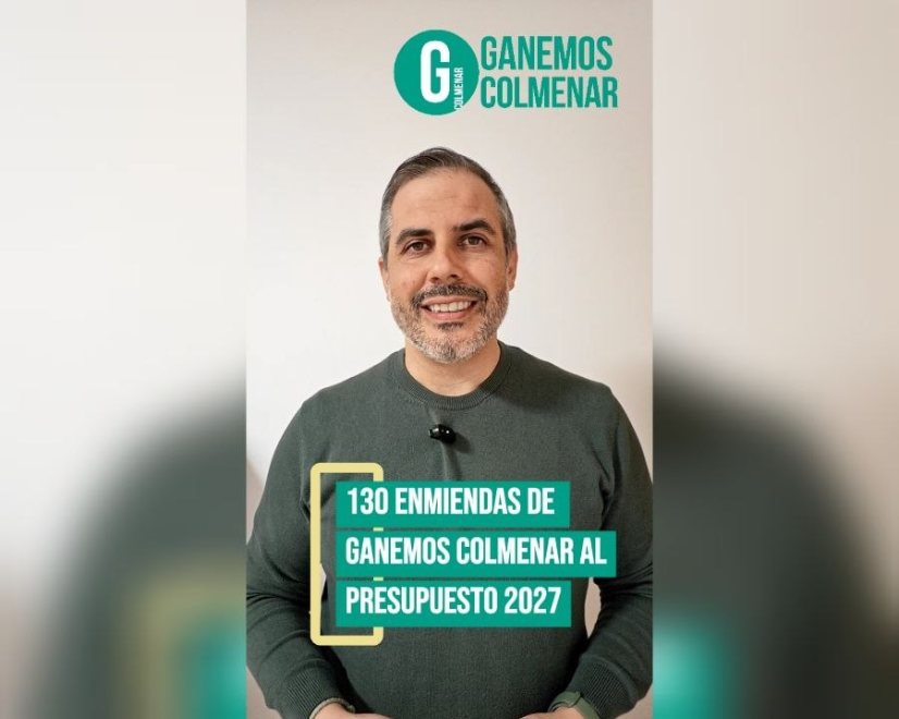 Ganemos Colmenar presenta 130 enmiendas al Presupuesto de 2027